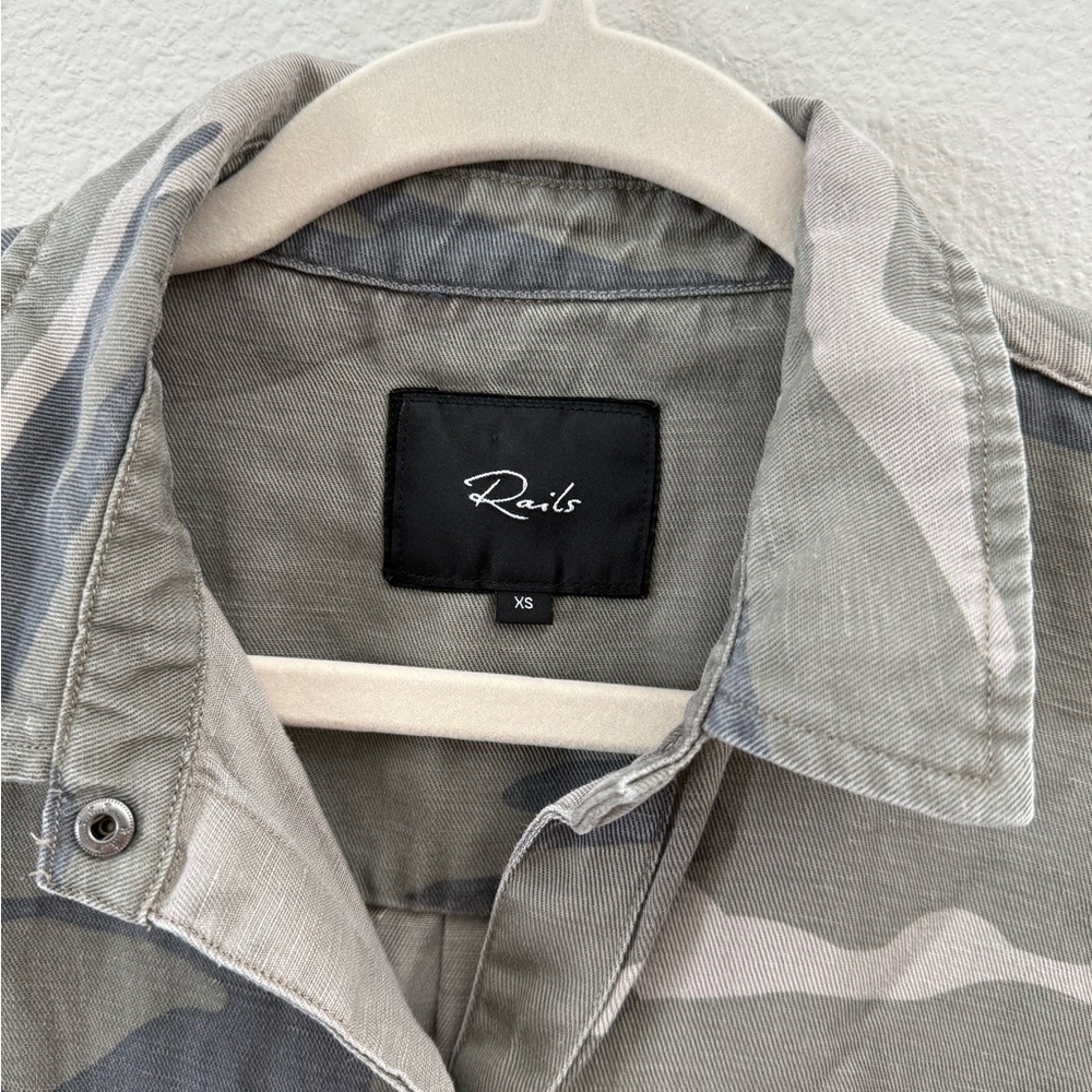 Rails Marcel Embroidered Camo Shirt - Picture 6 of 8